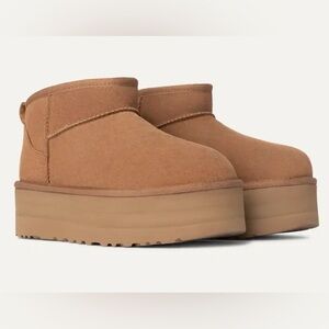Ugg Classic Ultra Mini Platform Chestnut Sz 9 New